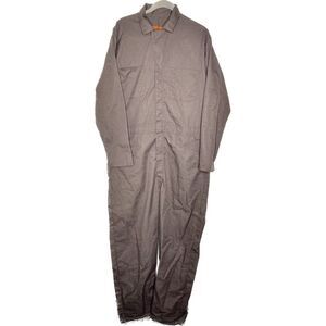 Red Kap Overalls Large Brown Heavy Mechanic Outdoor Wear Warmth Work Wear Nice‎